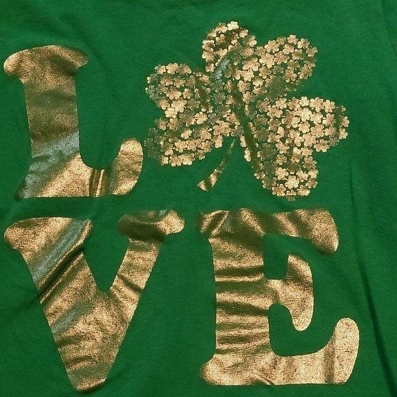 Lot of 2 Girl's St. Patrick's Day Short Sleeve Tee Shirts, size X-small (4) - Picture 3 of 7